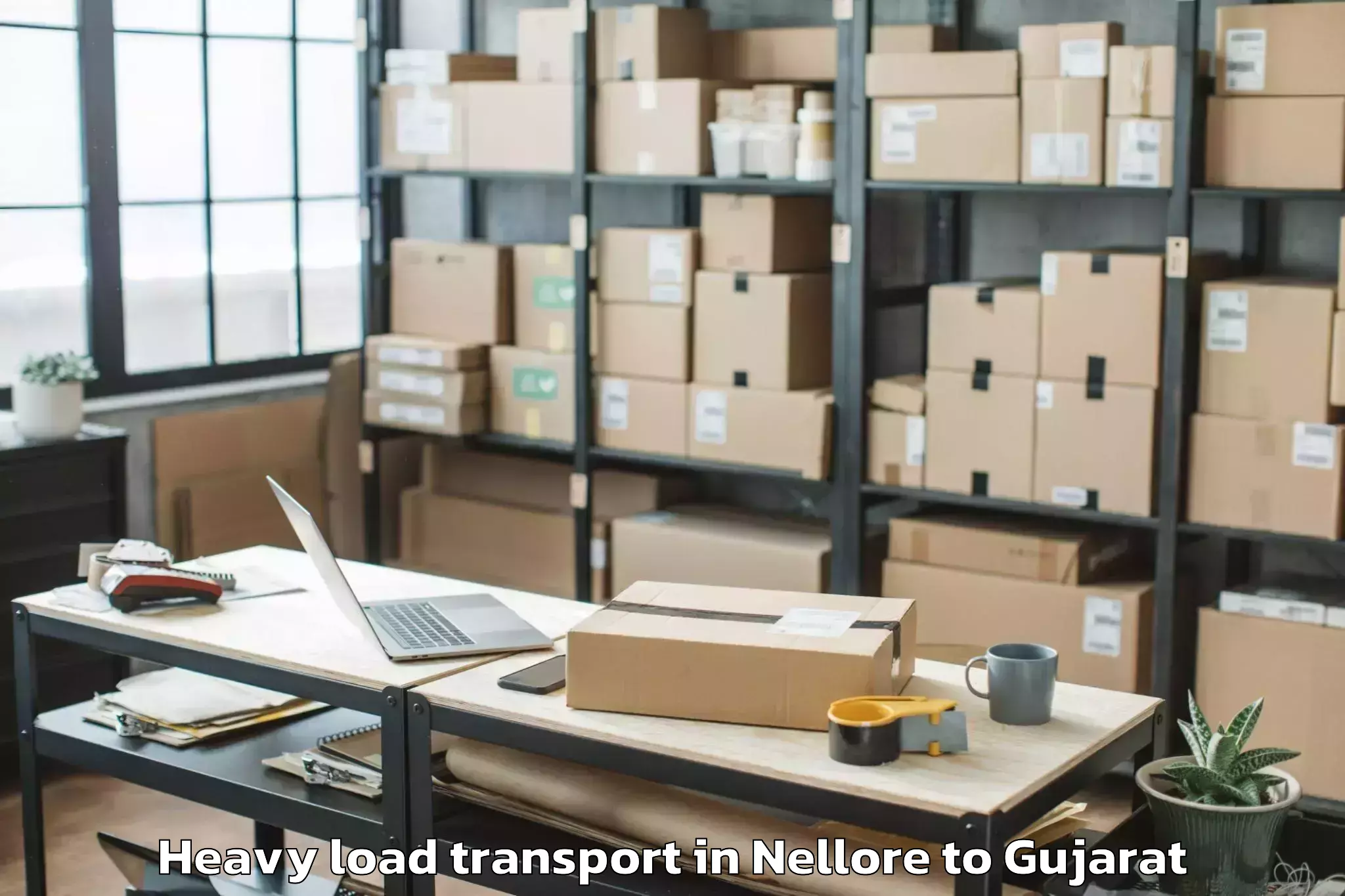 Book Nellore to Halol Heavy Load Transport